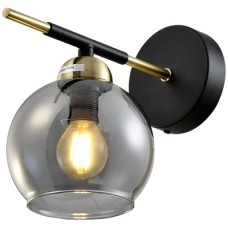 Απλίκα Τοίχου 1xE14 230V Μαύρο-Μπρονζέ 955BILL1W